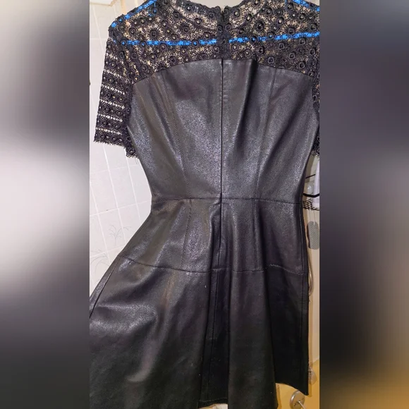 Zara Black Lace Detail Dress - Picture 2 of 4